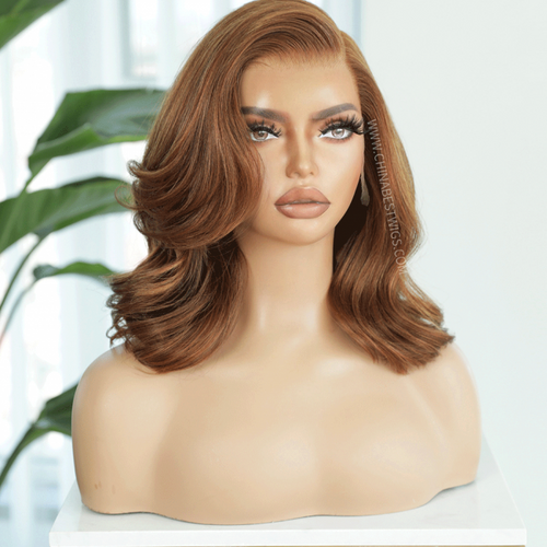 14 Inch BOB Glueless Lace Front Wigs Human Hair