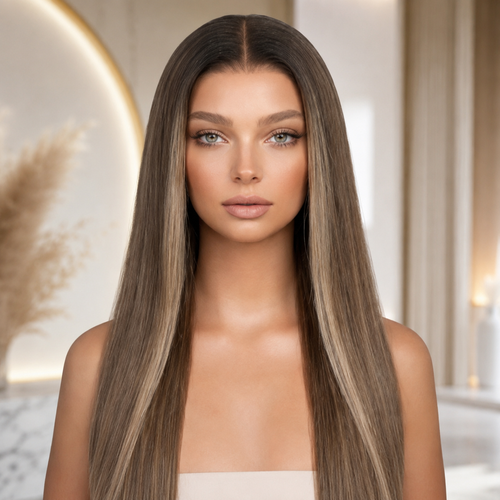 20 Inch Balayage Glueless Wigs Brazilian virgin Hair