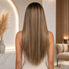 20 Inch Balayage Glueless Wigs Brazilian virgin Hair
