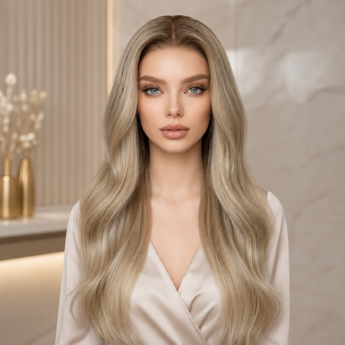 20 Inch Wavy Blonde Lace Front Wigs