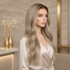 20 Inch Wavy Blonde Lace Front Wigs