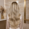 20 Inch Wavy Blonde Lace Front Wigs