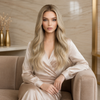 20 Inch Wavy Blonde Lace Front Wigs