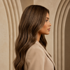 Real Human Hair Brown Lace Front Wigs Ready to Wear Glueless Wigs