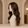 Real Human Hair Brown Lace Front Wigs Ready to Wear Glueless Wigs