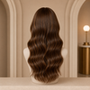 Real Human Hair Brown Lace Front Wigs Ready to Wear Glueless Wigs