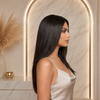 Natural Color Straight Layered Glueless Lace Front Wigs