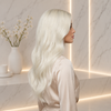 #60-1 Platinum Luxury Human Hair Gluless Wigs Ready to Wear