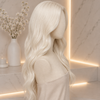 #60-1 Platinum Luxury Human Hair Gluless Wigs Ready to Wear