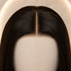 Natural Color Straight Layered Glueless Lace Front Wigs