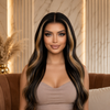 Natural Color 20 Inch Wavy Glueless Lace Front Wigs