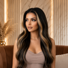 Natural Color 20 Inch Wavy Glueless Lace Front Wigs