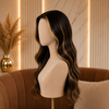 Natural Color 20 Inch Wavy Glueless Lace Front Wigs