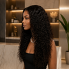 20 Inch Natural Color Egg Curl Glueless Lace Front Wigs