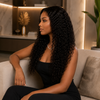 20 Inch Natural Color Egg Curl Glueless Lace Front Wigs