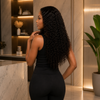 20 Inch Natural Color Egg Curl Glueless Lace Front Wigs