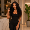 20 Inch Natural Color Egg Curl Glueless Lace Front Wigs