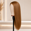 Perruques Lace Front Glueless Brésiliennes 14 Pouces, Densité 150%, Cheveux Vierges