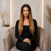 Perruques Lace Front sans Colle de 20 Pouces en Cheveux Humains Vierges Indiens, Couleur Ombrée