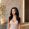 Natural Hairline Wavy Glueless Lace Front Wigs