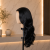 Natural Hairline Wavy Glueless Lace Front Wigs