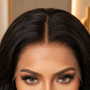 Natural Color Wavy 24 Inch Indian Hair Lace Front Wigs