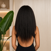 Kinky Straight 360 Wigs Natural Color 150% Density
