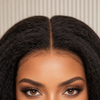 Kinky Straight 360 Wigs Natural Color 150% Density