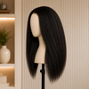 Kinky Straight 360 Wigs Natural Color 150% Density