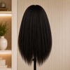 Kinky Straight 360 Wigs Natural Color 150% Density