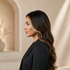Natural Color 18 Inch Wavy Glueless Lace Front Wigs