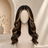 Natural Color 18 Inch Wavy Glueless Lace Front Wigs