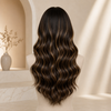 Natural Color 18 Inch Wavy Glueless Lace Front Wigs