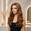 Perruques à Ligne Frontale Naturelle Cheveux Vierges Brésiliens