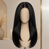 Virgin Human Hair Natural Color 16 Inch Lace Front Wigs