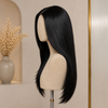 Virgin Human Hair Natural Color 16 Inch Lace Front Wigs