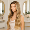 Brazilian Virgin Hair Blonde Wavy Natural Lace Front Wigs