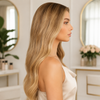 Brazilian Virgin Hair Blonde Wavy Natural Lace Front Wigs