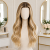 Brazilian Virgin Hair Blonde Wavy Natural Lace Front Wigs
