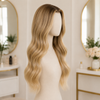 Brazilian Virgin Hair Blonde Wavy Natural Lace Front Wigs
