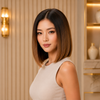 10 Inch Balayage BOB Wigs Brazilian Virgin Hair