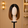 10 Inch Balayage BOB Wigs Brazilian Virgin Hair