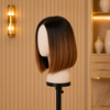 10 Inch Balayage BOB Wigs Brazilian Virgin Hair