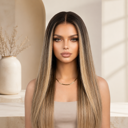 Dirty Blonde Glueless Wigs 100% Virgin hair