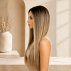 Dirty Blonde Glueless Wigs 100% Virgin hair