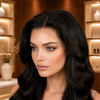Black Human Hair Glueless Wigs Bleached-Knots and Pre-plucked Hairline