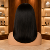 Peluca delantera de encaje sin pegamento estilo Bob de celebridad, con línea de cabello pre-arrancada