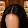 Peluca delantera de encaje sin pegamento estilo Bob de celebridad, con línea de cabello pre-arrancada