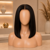 Short Bob Wigs Natural Color Glueless Lace Front