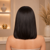 Short Bob Wigs Natural Color Glueless Lace Front